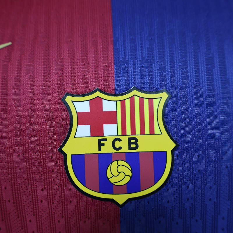 2024/25 Barcelona Home Soccer Jersey - Player Version - Image 3