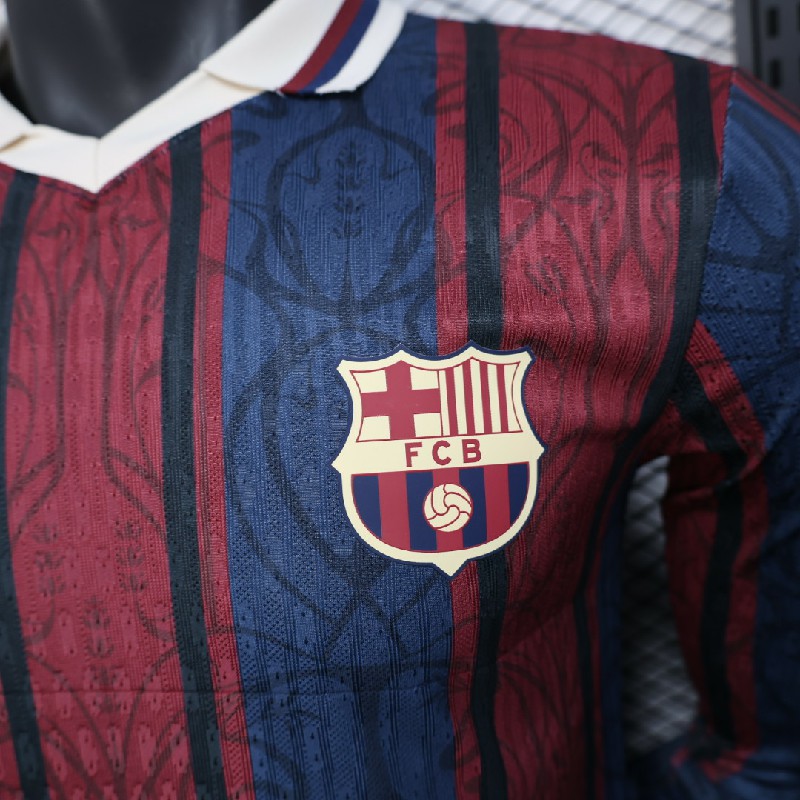 2025/26 Player Long Sleeve Barcelona home X 05 - Image 5